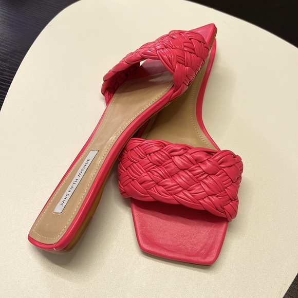 Saks Fifth Avenue - Woven Flat Fragola Sandal - Pink - Picture 4 of 7
